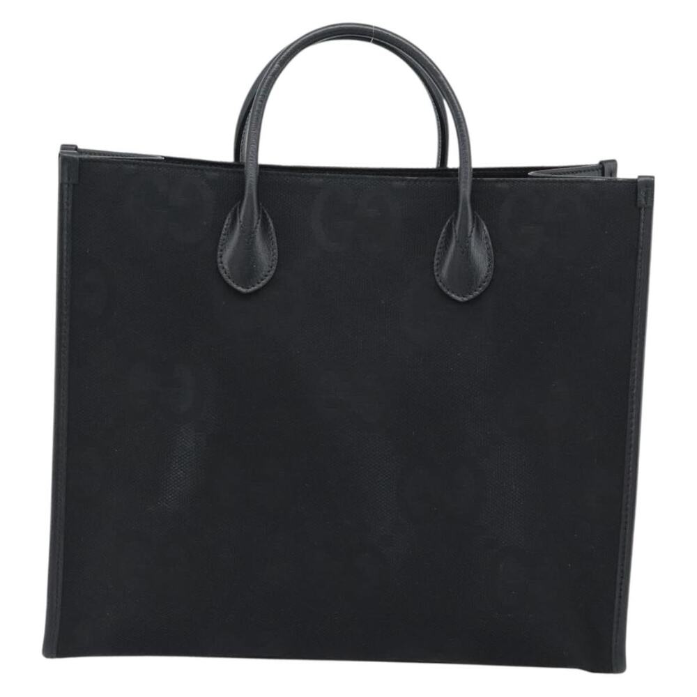 Gucci Jumbo GG Canvas Handbag Black